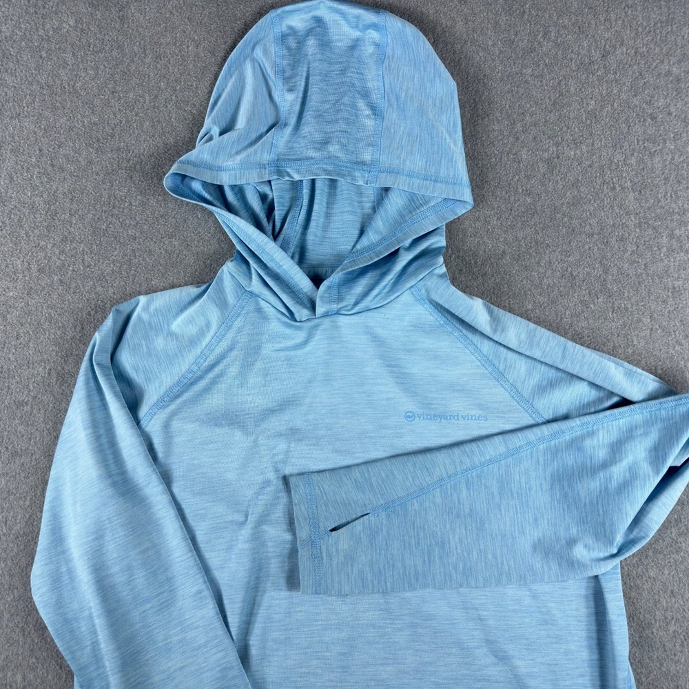 Vineyard Vines L (16) Boys Tee Performance Hoodie Blue Pullover